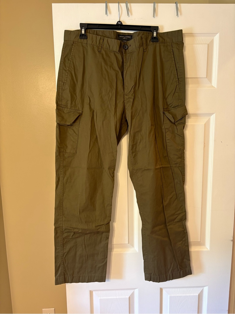 Banana Republic Military-Style Olive Cargo Trousers